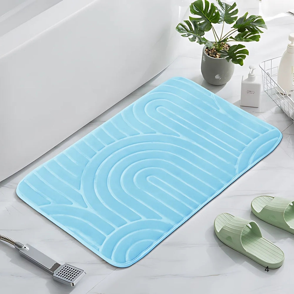 Concentric Arches | Non-Slip Bath Mat – Ultra-Soft Microfiber Design 0