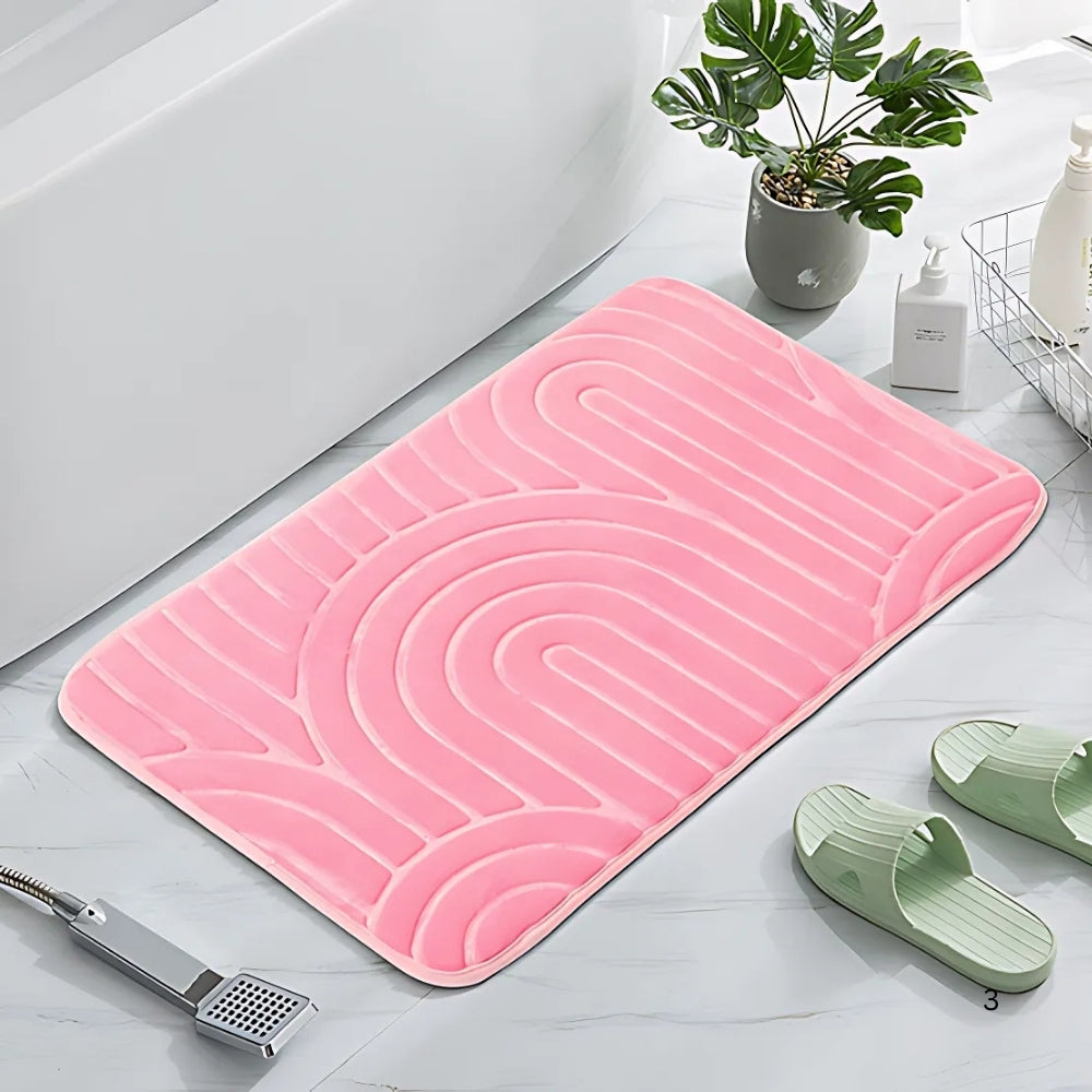 Concentric Arches | Non-Slip Bath Mat – Ultra-Soft Microfiber Design 1