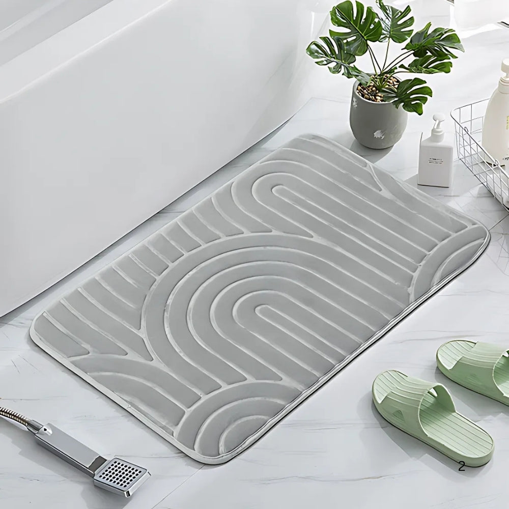Concentric Arches | Non-Slip Bath Mat – Ultra-Soft Microfiber Design 2