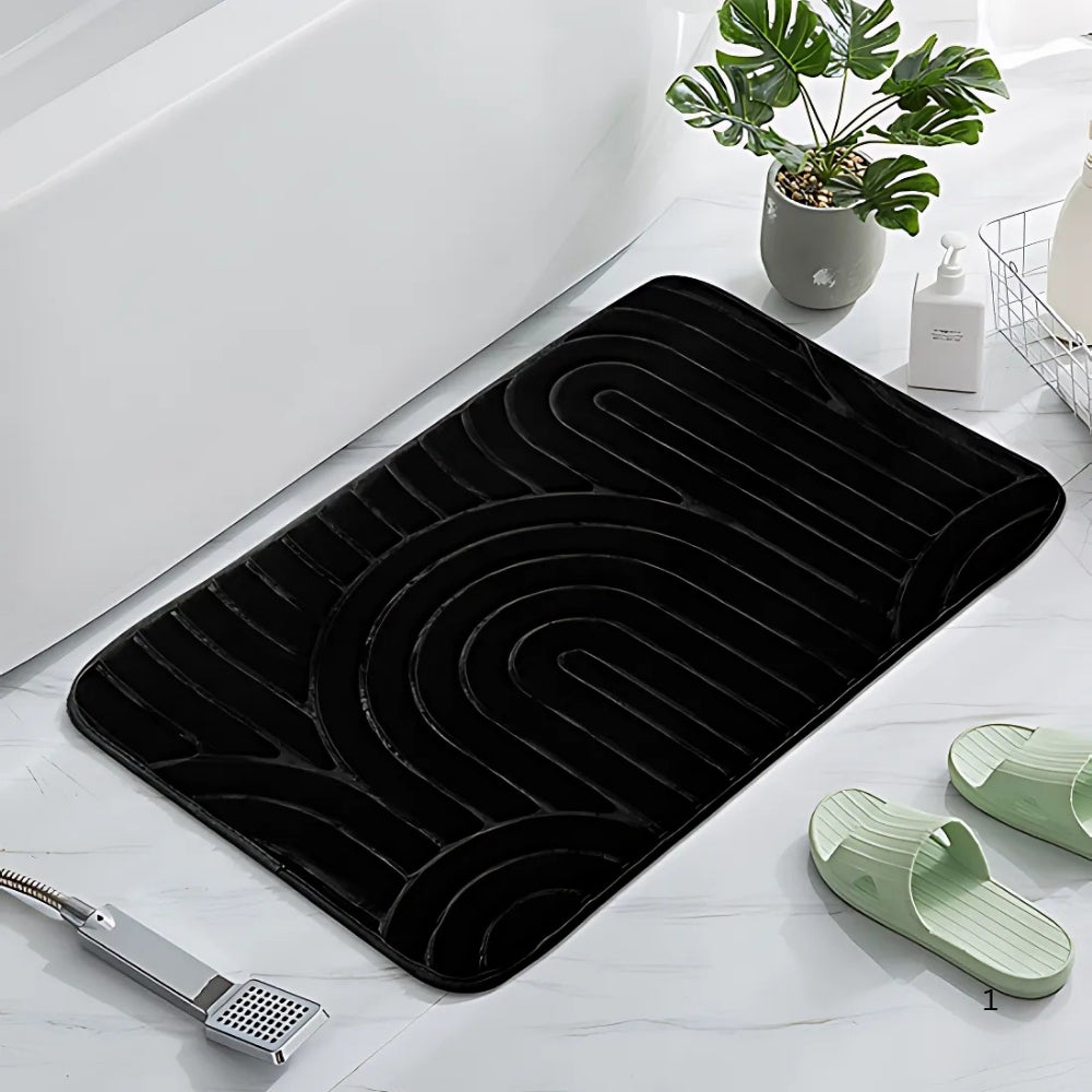Concentric Arches | Non-Slip Bath Mat – Ultra-Soft Microfiber Design 3