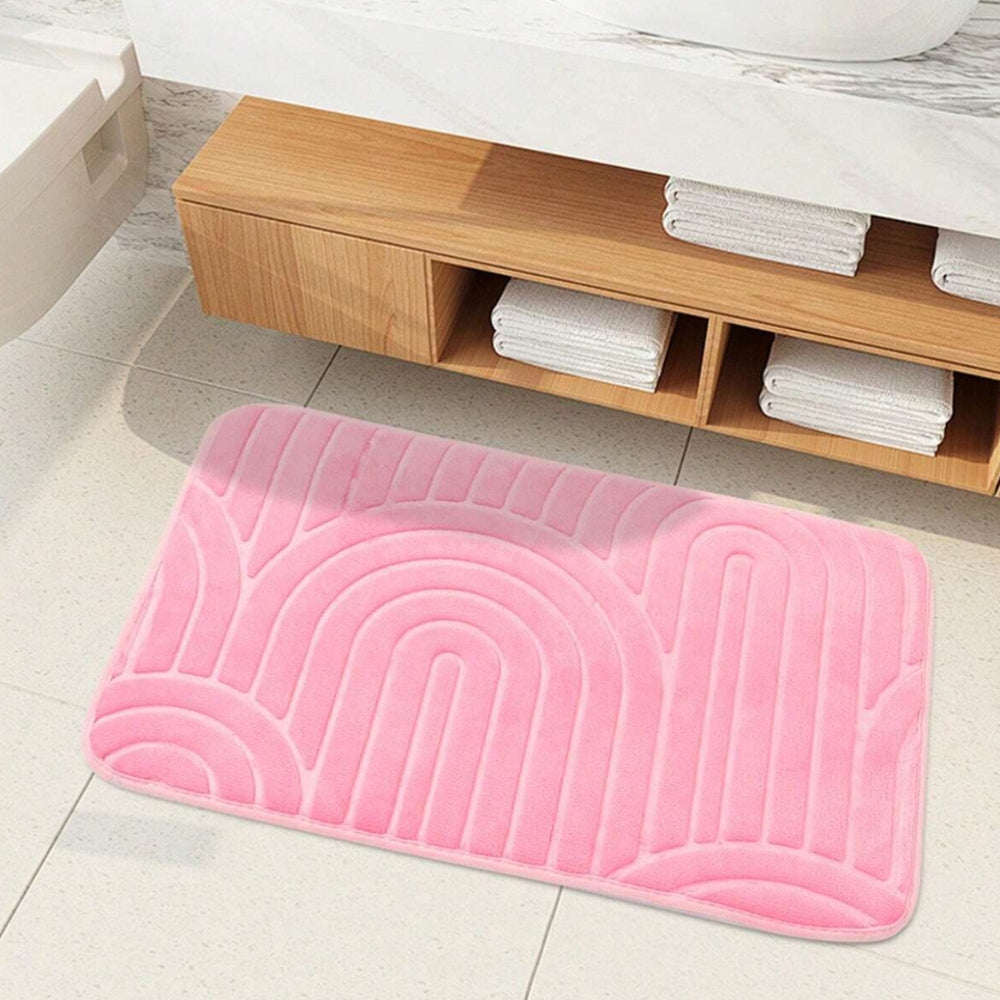 Concentric Arches | Non-Slip Bath Mat – Ultra-Soft Microfiber Design 5