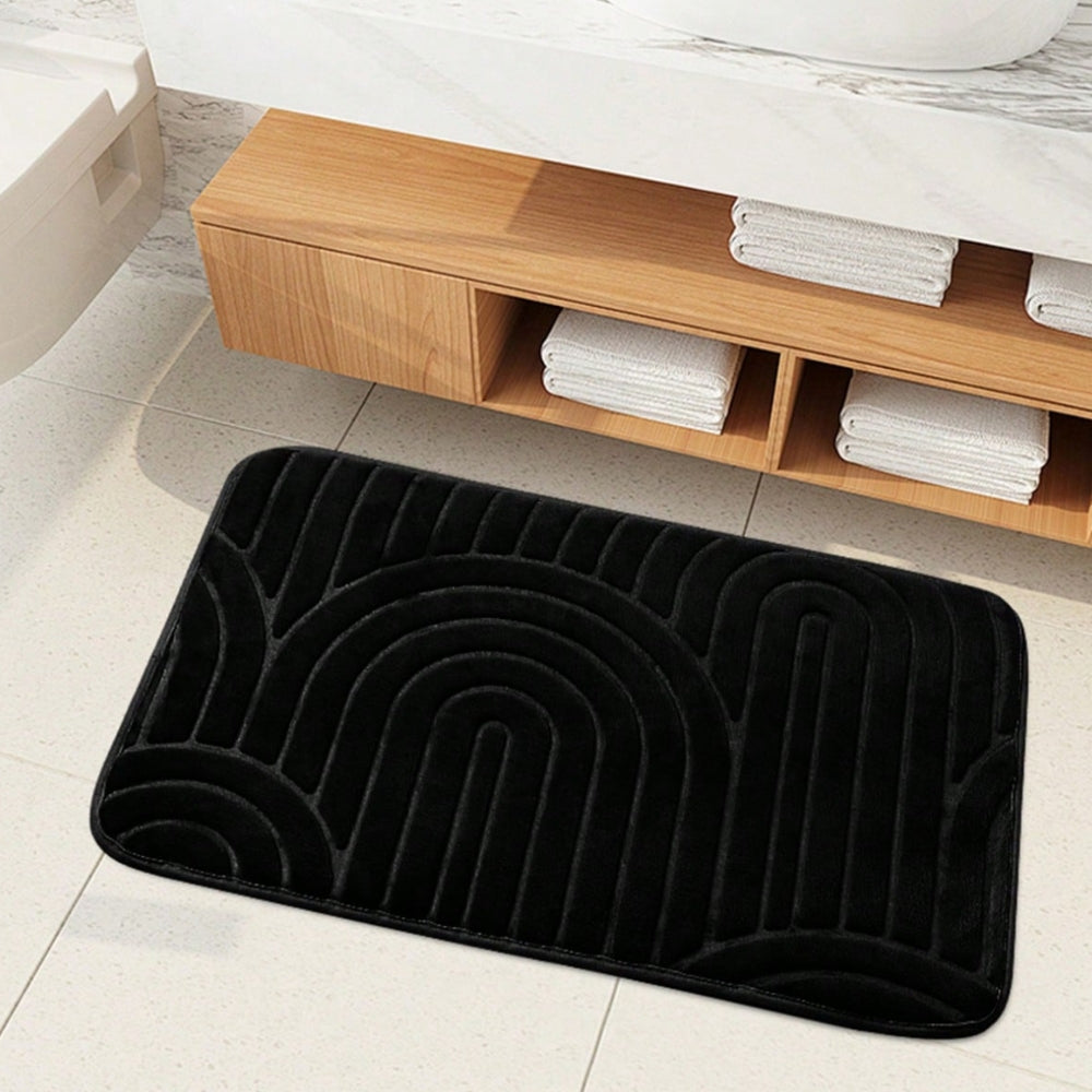 Concentric Arches | Non-Slip Bath Mat – Ultra-Soft Microfiber Design 6