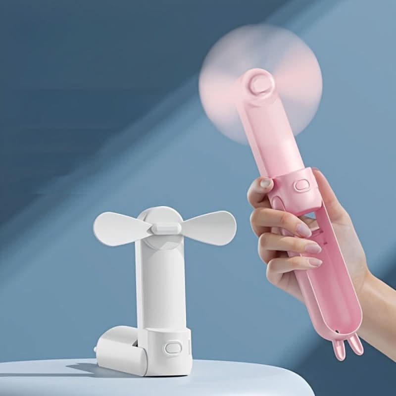 CoolBreeze | Mini Handheld Fan – USB Rechargeable with Dual-Use Design 1