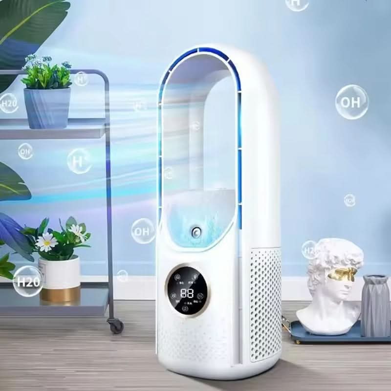 CoolMist | Blade-Free Fan With UV Air Purifier – Compact Design