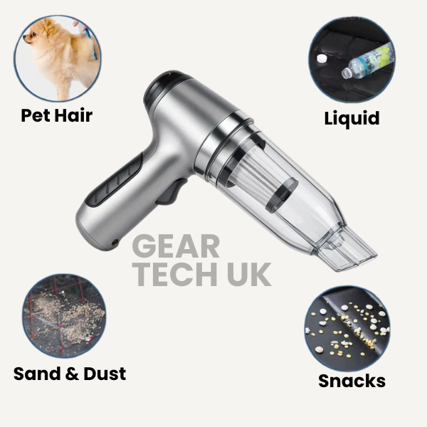 Cordless Car Vacuum Cleaner | 95,000PA Suction, Vacuum & Blower Modes | USB-C Rechargeable, 20-Day Battery Life