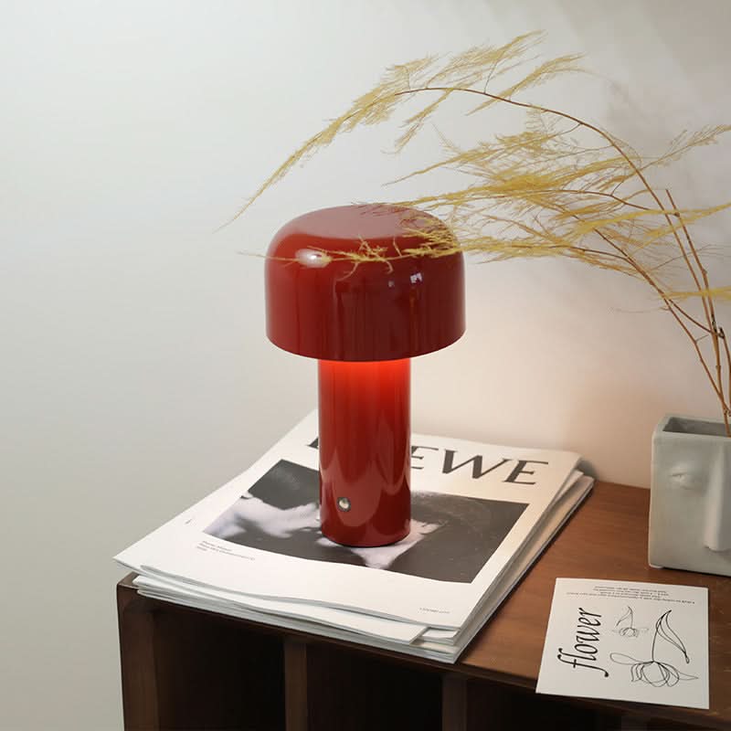 Cordless LED Table Lamp – Dimmable Mushroom Design