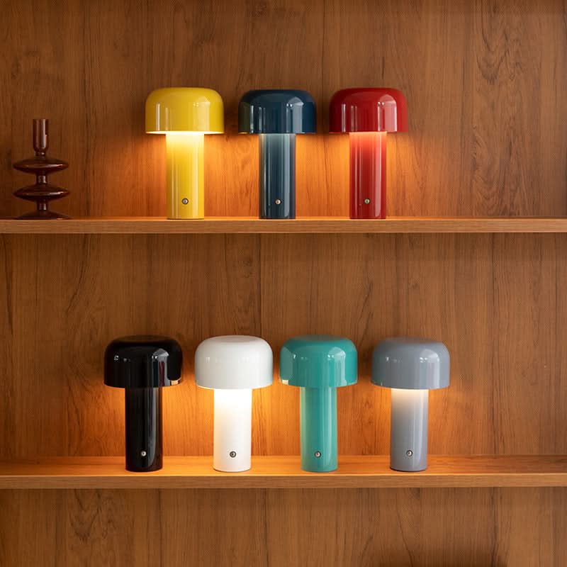 Cordless LED Table Lamp – Dimmable Mushroom Design