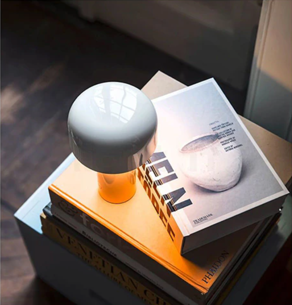 Cordless LED Table Lamp – Dimmable Mushroom Design