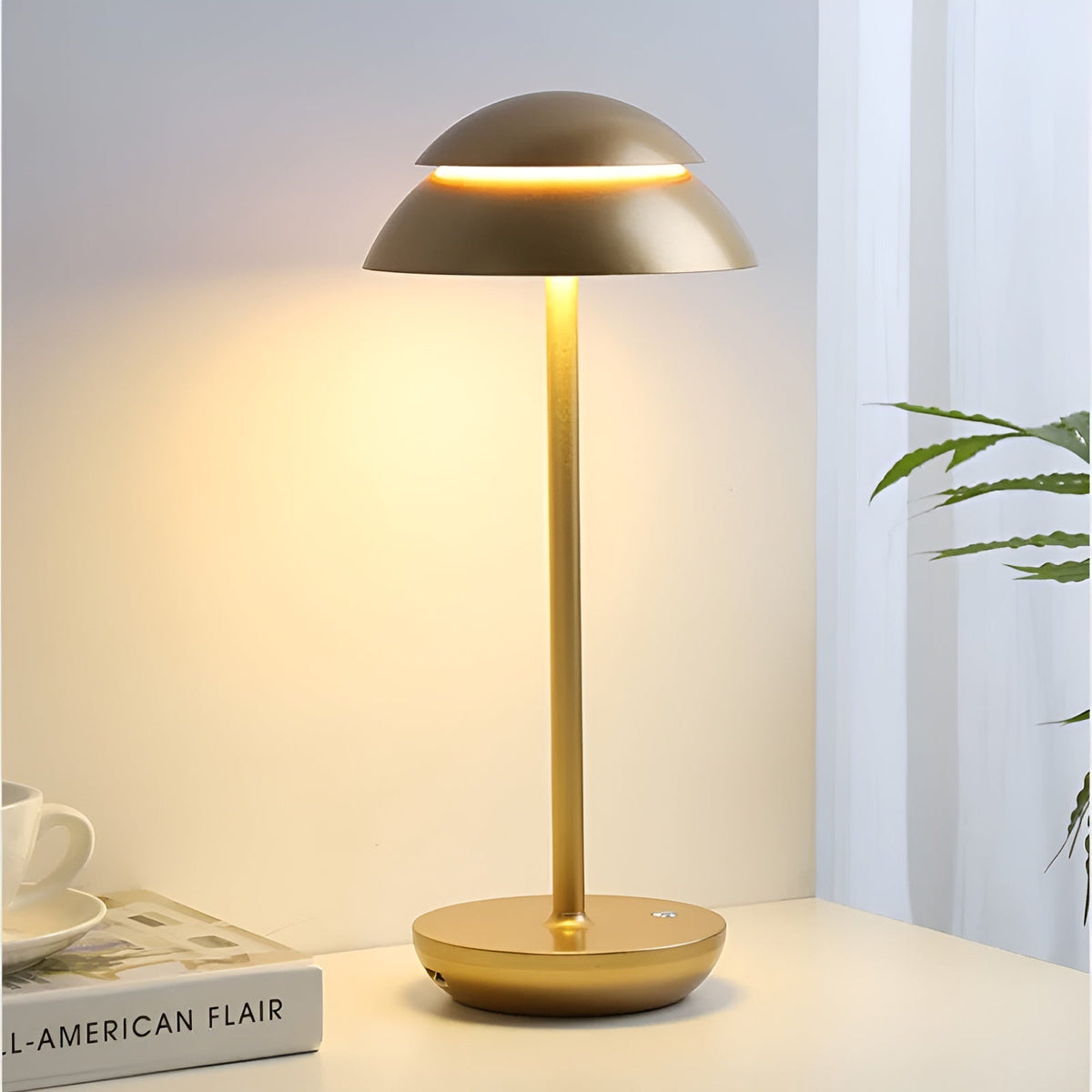 Cordless LED Table Lamp Metal ABS | Rechargeable Battery Touch Dimming | Type-C Charging for Desk Bedside Living Room
