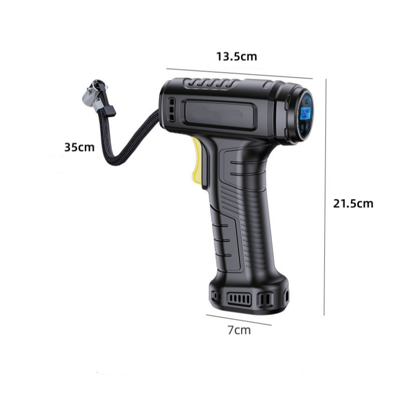 Cordless Tyre Inflator Pump | Digital Display with Smart Auto Shut-Off | 35 L/min Fast Inflation, USB Rechargeable