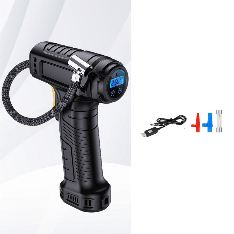 Cordless Tyre Inflator Pump | Digital Display with Smart Auto Shut-Off | 35 L/min Fast Inflation, USB Rechargeable