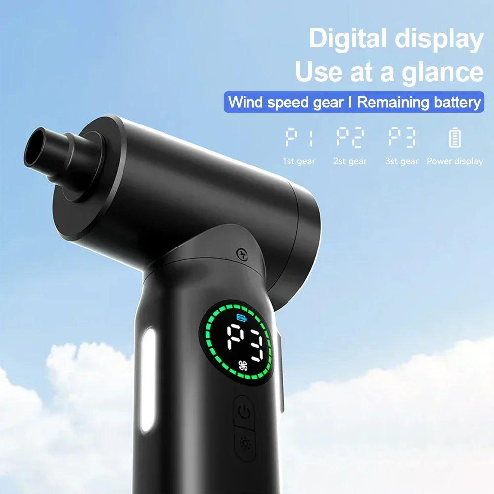 Cordless Vacuum Cleaner Portable 2-in-1 Blower Rechargeable with LED Light