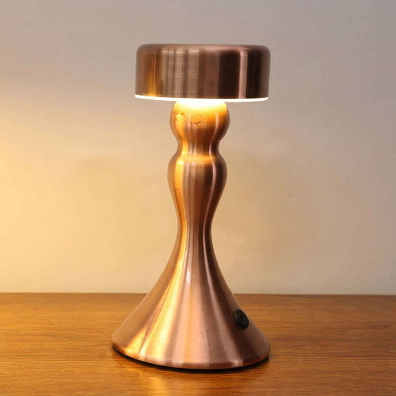 Cordless Table Lamp LED Rechargeable Touch Dimmer Wireless Charging 3
