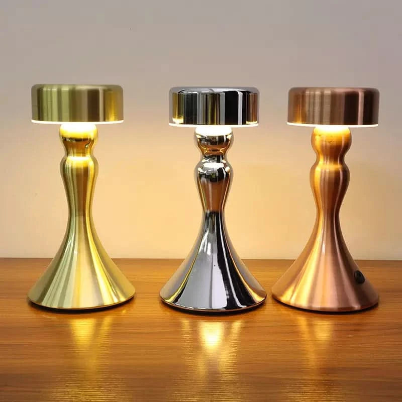 Cordless Table Lamp LED Rechargeable Touch Dimmer Wireless Charging 4