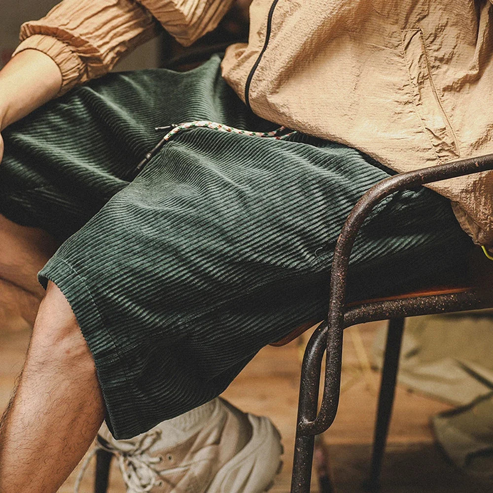Corduroy | Men's Shorts – Lightweight Cotton with Relaxed Fit 1