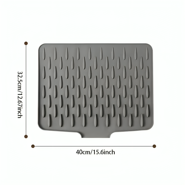 Countertop Drying Mat, Absorbent Quick-Dry Fabric, Non-Slip Base