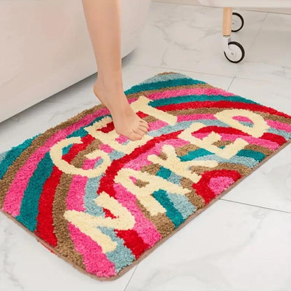 CozyHome | Non-Slip Bath Mat – Ultra-Soft Microfiber Rainbow Design 1