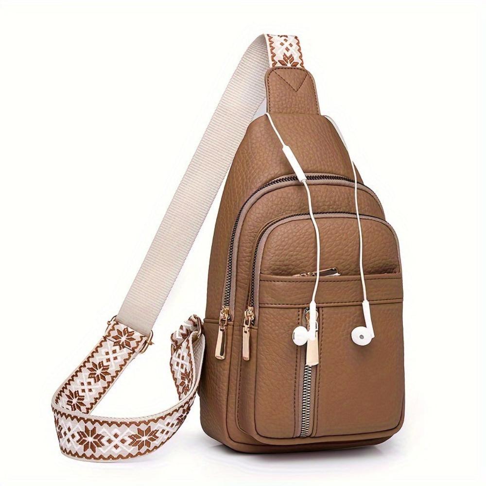 Crossbody Bag for Women - Vegan Leather with Adjustable Strap