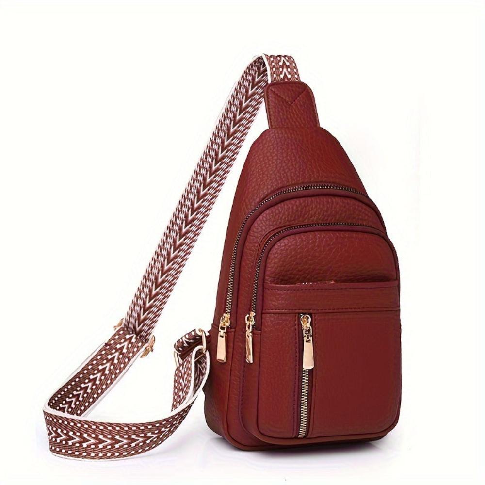 Crossbody Bag for Women - Vegan Leather with Adjustable Strap