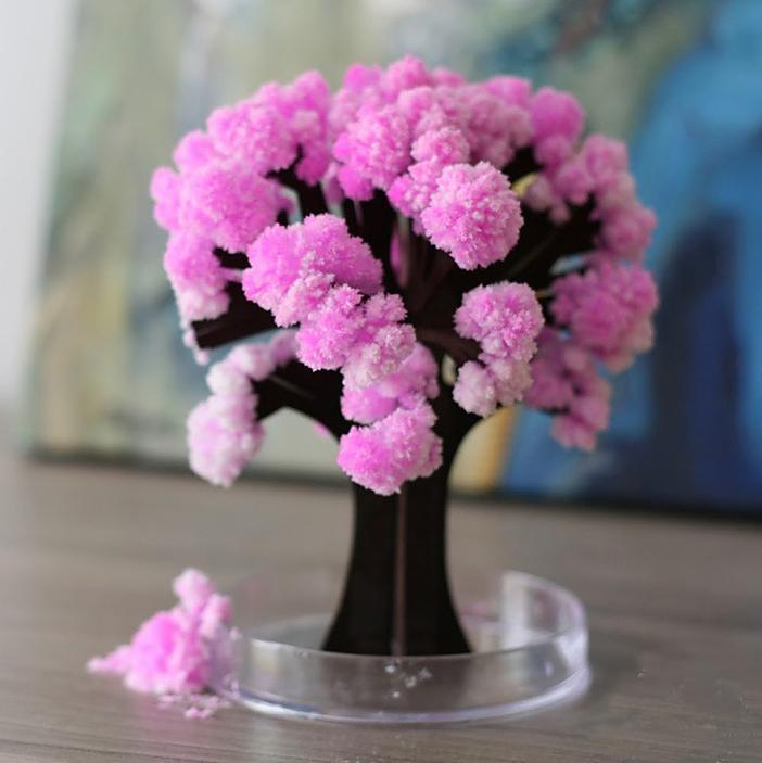 Crystal Growing Paper Tree Decoration | Blooms in Minutes, Grows for Hours | Tree, Growing Solution and Base Included