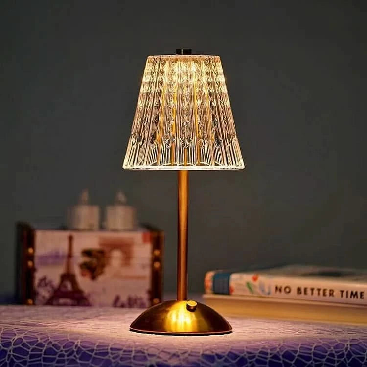 CrystalGlow | Cordless LED Table Lamp – Elegant Crystal Design 9