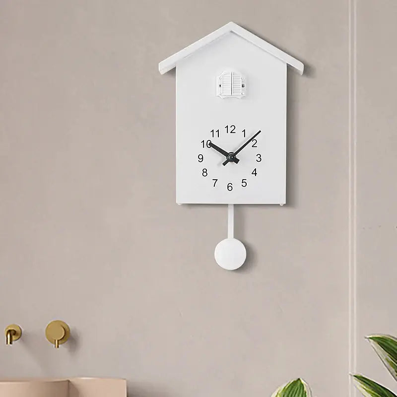 Cuckoo Wall Clock | House Shape, Swinging Pendulum