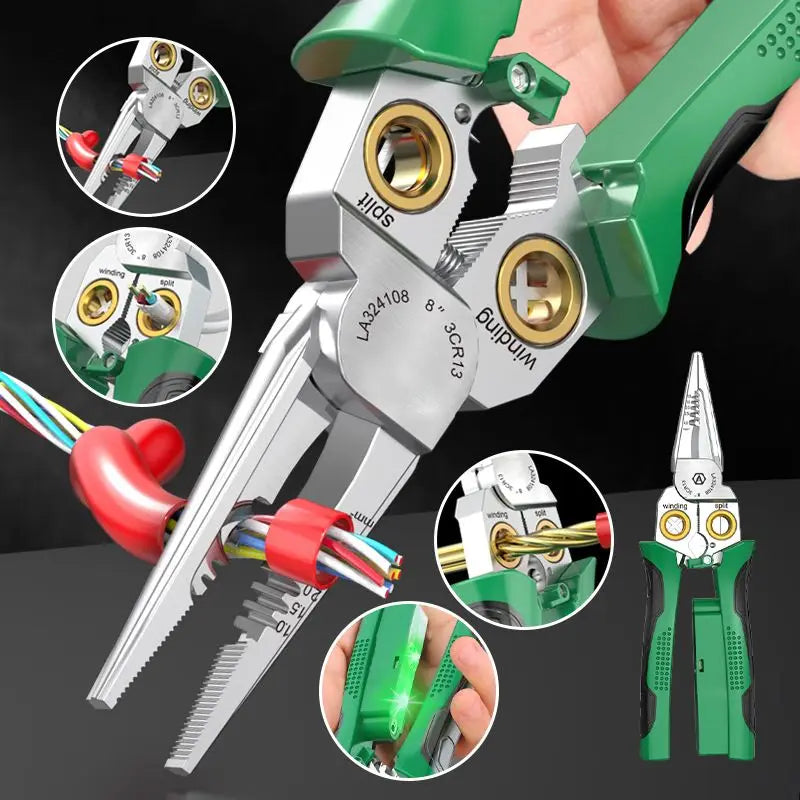 Cutter & Stripper | 8-in-1 Wire Tool with LED Light