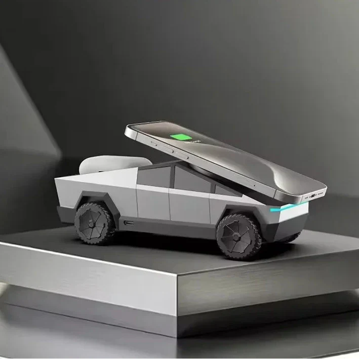 Cyberdock Wireless Charging Station | Pad Top, Four Wheels