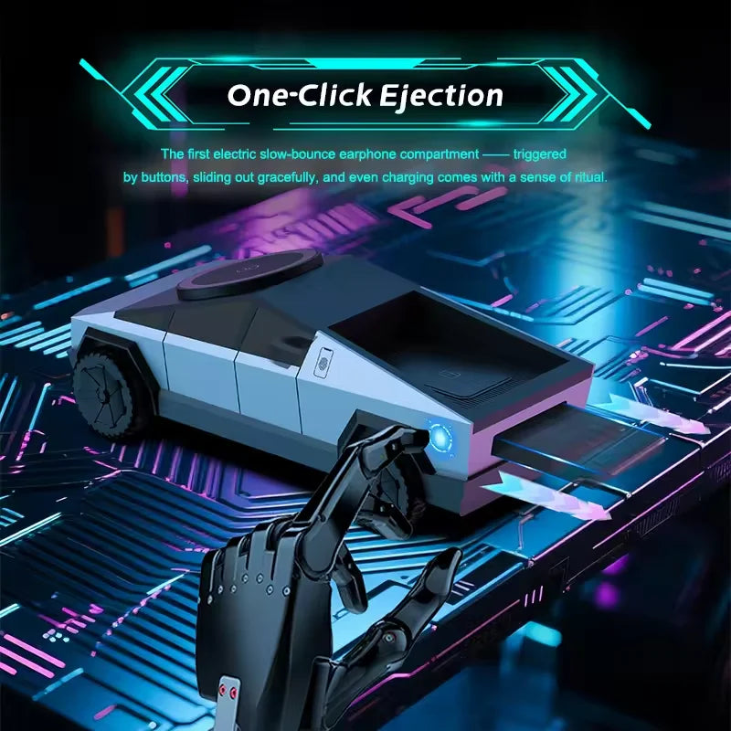 Cyberdock Wireless Charging Station | Pad Top, Four Wheels