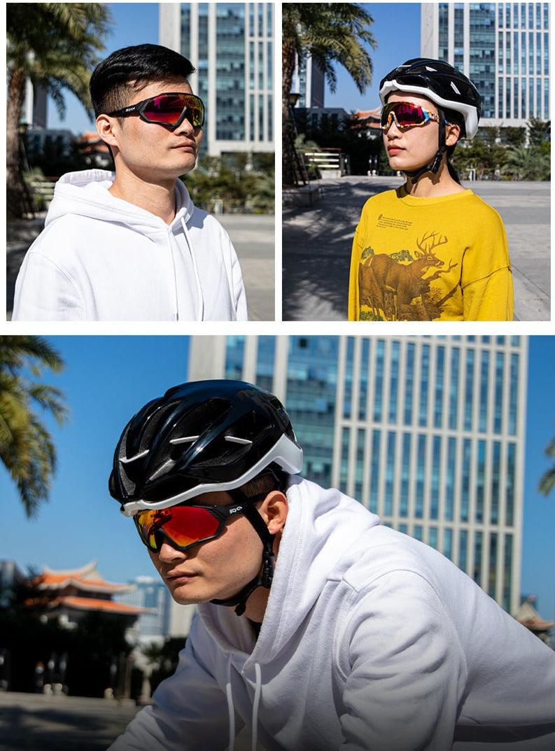 Cycling Glasses – Unisex White Frame With UV Protection