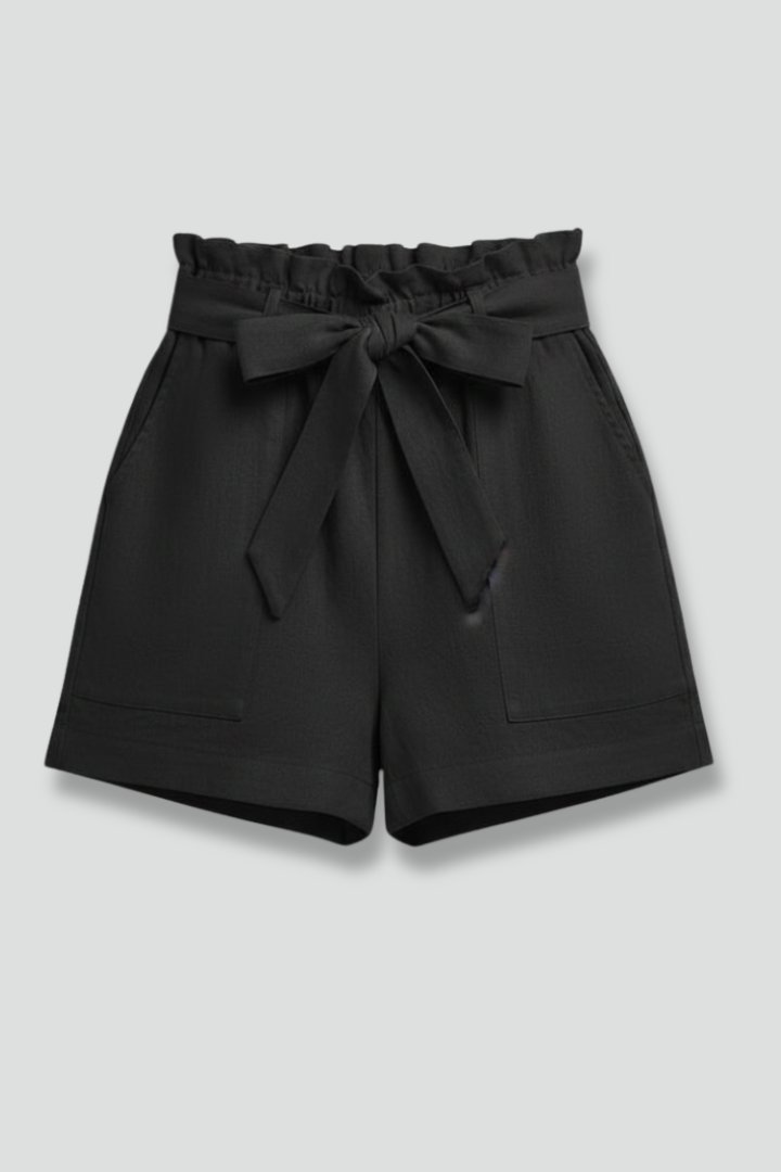Dakota | Women's Shorts – High-Waist Tie Design With Pockets 1