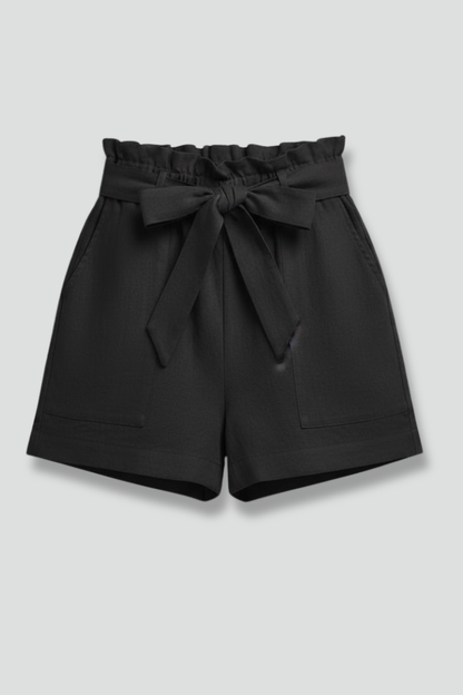 Dakota | Women's Shorts – High-Waist Tie Design With Pockets 1