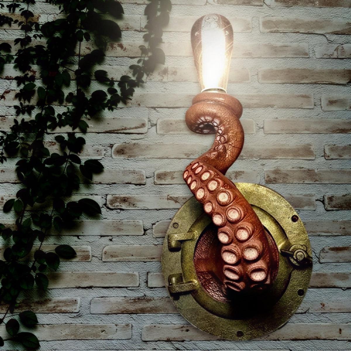 Decorative Wall Light With Octopus Tentacle Design