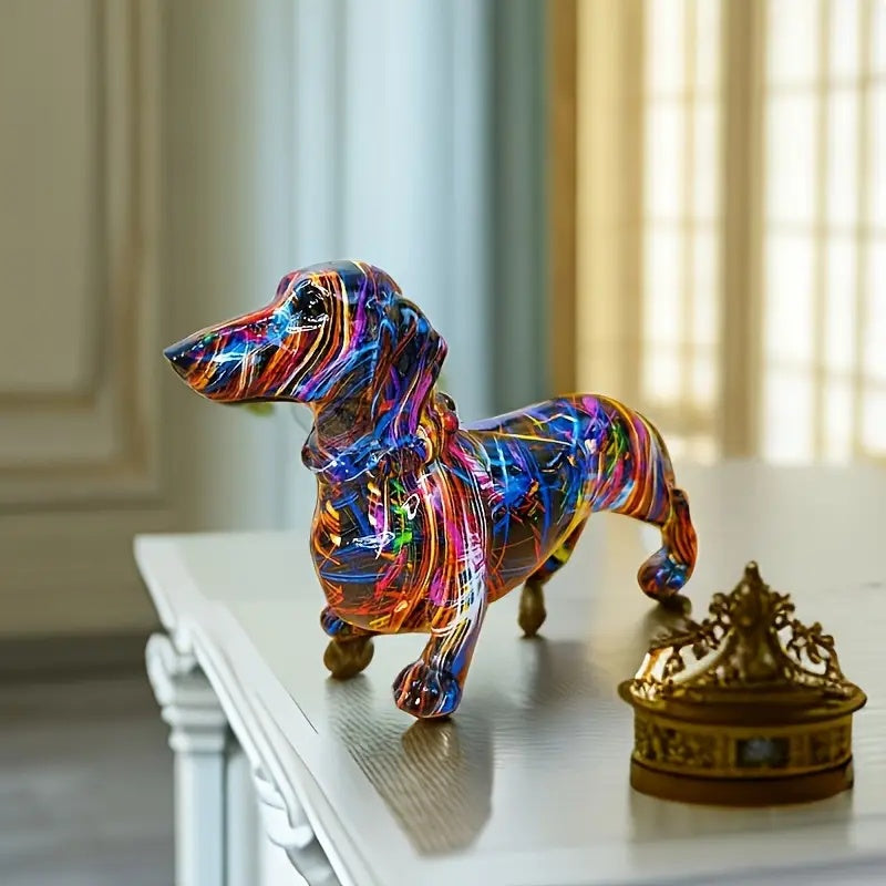 Decorative Dachshund Figurine – Porcelain Sausage Dog Gift for Dog Lovers 1