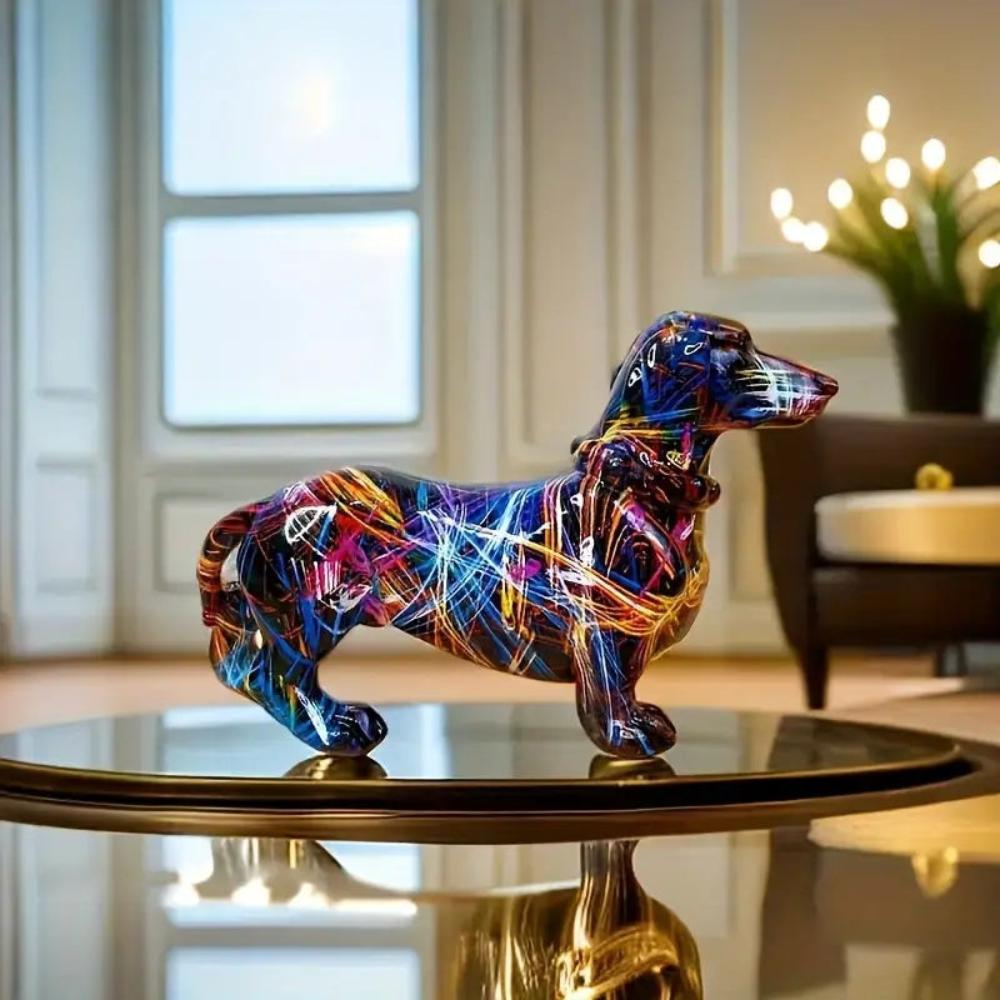 Decorative Dachshund Figurine – Porcelain Sausage Dog Gift for Dog Lovers 2