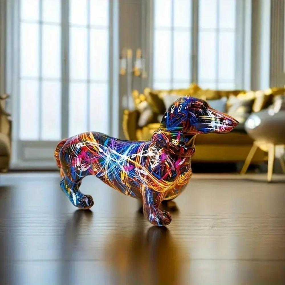 Decorative Dachshund Figurine – Porcelain Sausage Dog Gift for Dog Lovers 3