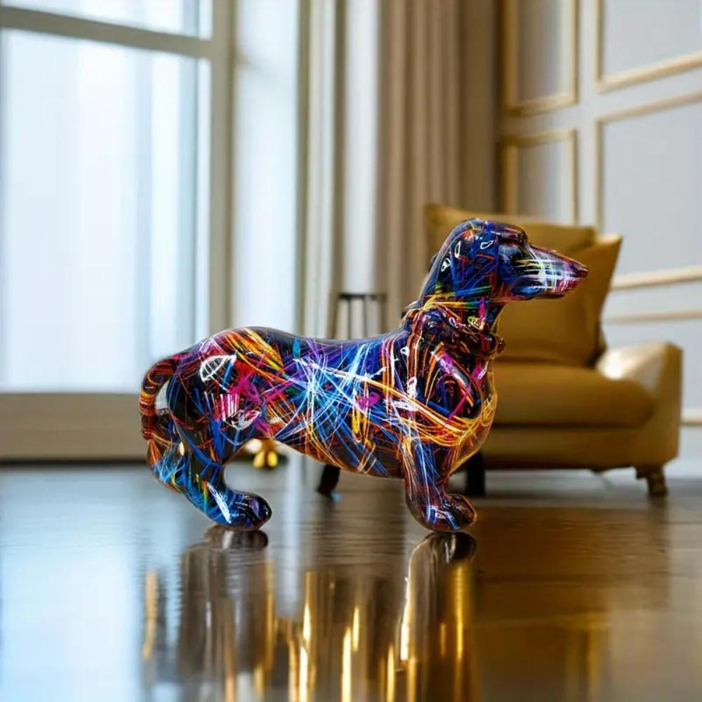 Decorative Dachshund Figurine – Porcelain Sausage Dog Gift for Dog Lovers 4
