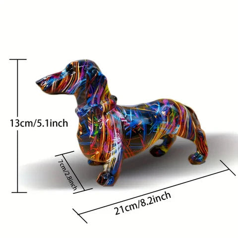 Decorative Dachshund Figurine – Porcelain Sausage Dog Gift for Dog Lovers 5