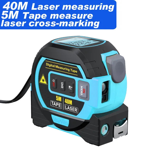 Digital Laser Tape Measure | 3-in-1 Rangefinder