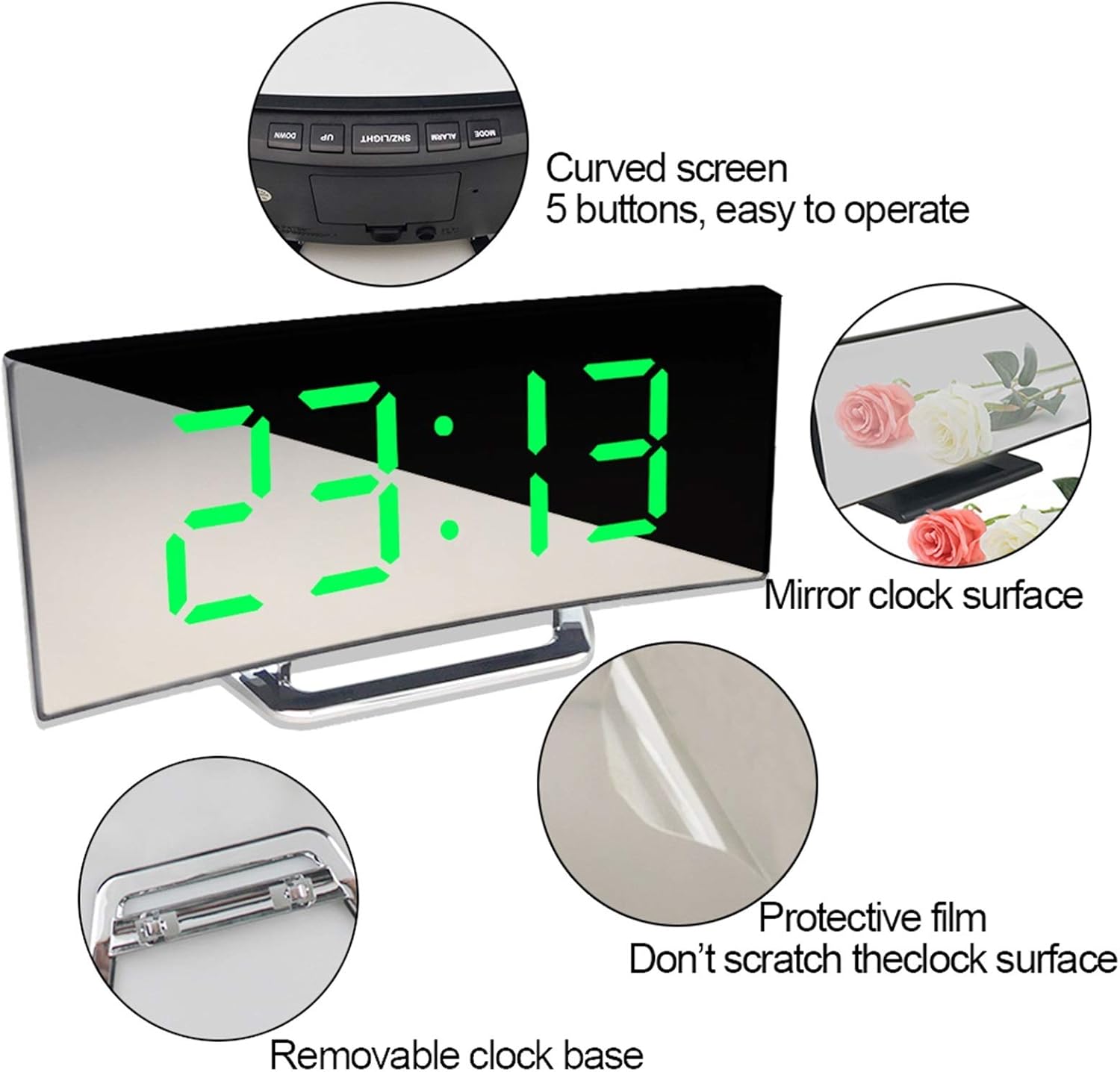 Digital Desk Clock - Minimalist Design for Modern Interiors 2