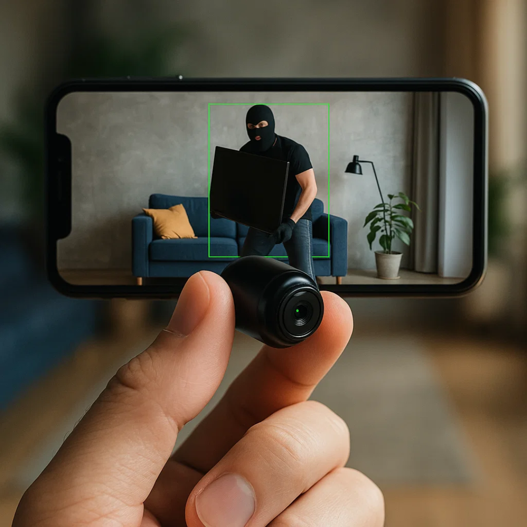 Mini Hidden Spy Camera Wireless | 1080p HD Video & Audio, IR Night Vision | Motion Alerts, Live App Streaming, MicroSD 1