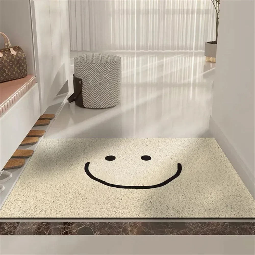 Doormat Polyester Rubber Backed Emoji Design, Fun, Durable Welcome Mat 2