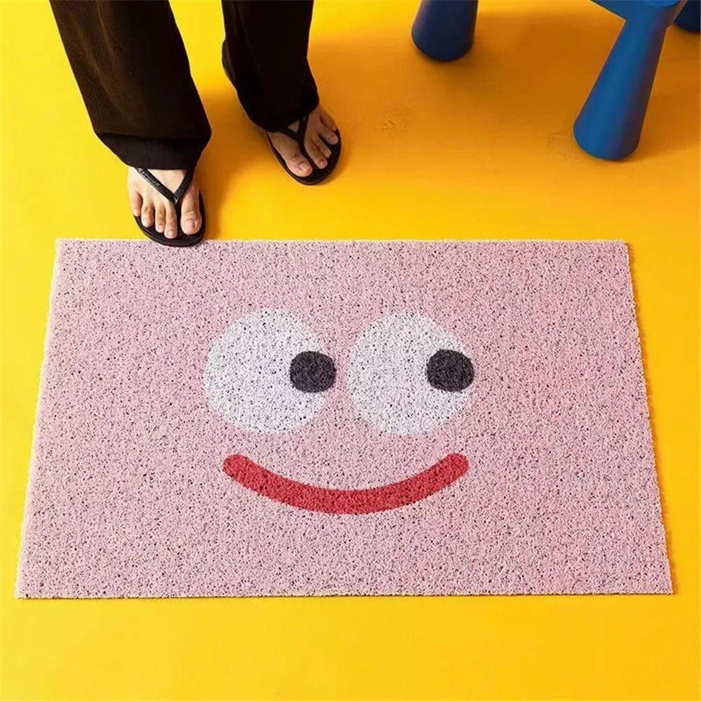 Doormat Polyester Rubber Backed Emoji Design, Fun, Durable Welcome Mat 4