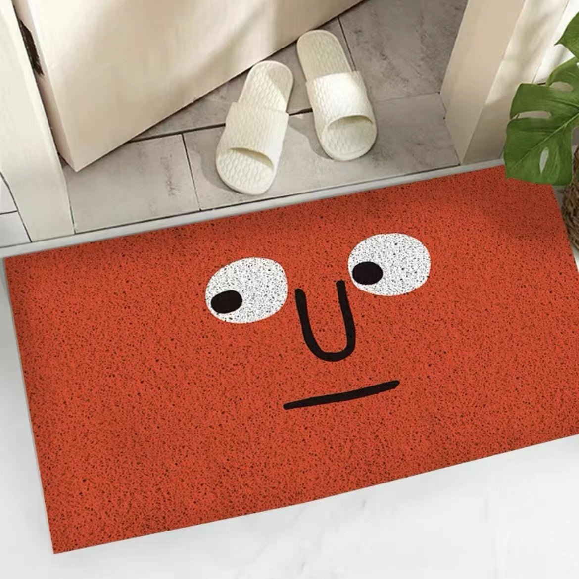 Doormat Polyester Rubber Backed Emoji Design, Fun, Durable Welcome Mat 6