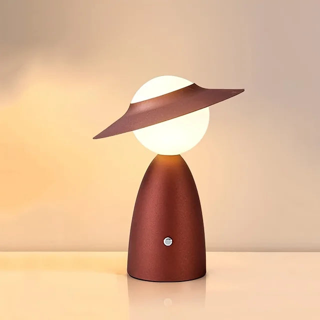 Touch Lamp with Wireless Charging Pad, Metal | Dimmable LED, Blue or Red | Adjustable Bedside & Desk Charging Light 4