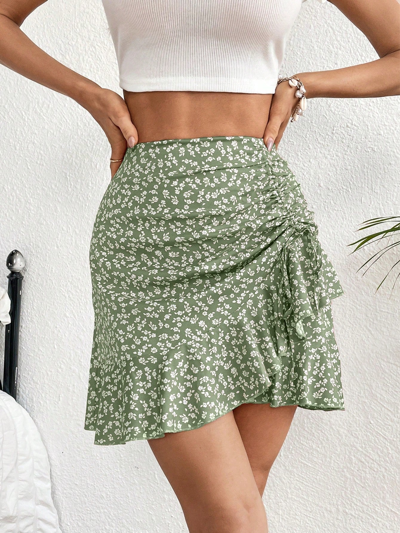 Dreamara | Women's Maxi Skirt – Lightweight Floral Design with Adjustable Waist 8