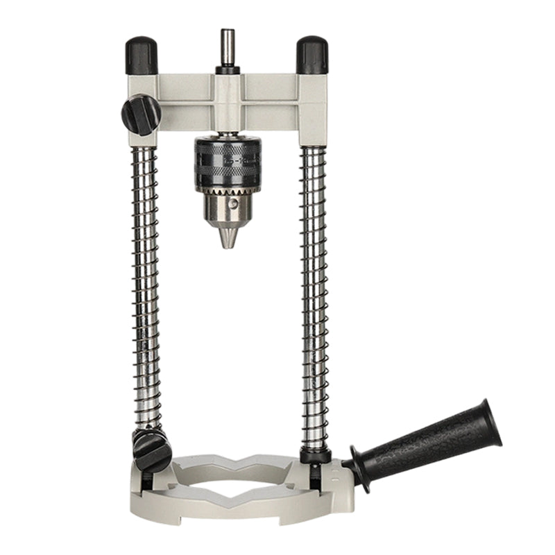 Drill Stand with Aluminium Base | 45-90 Degree Angle Lock | Steel Frame Cuts Vibration for Precise, Clean Holes