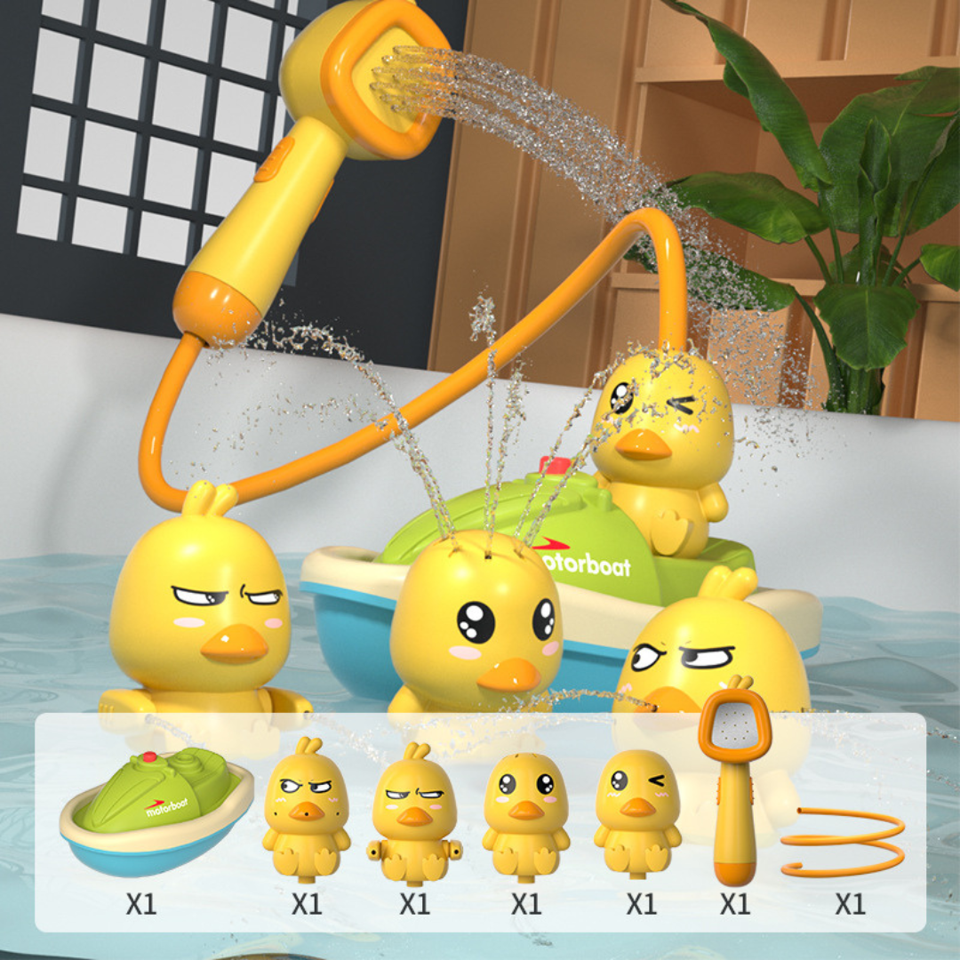 Duck Bath Fountain Toy | Spinning Water Spray Fountain | Non-Toxic Build for Splash Play and Water Confidence at Bath Time