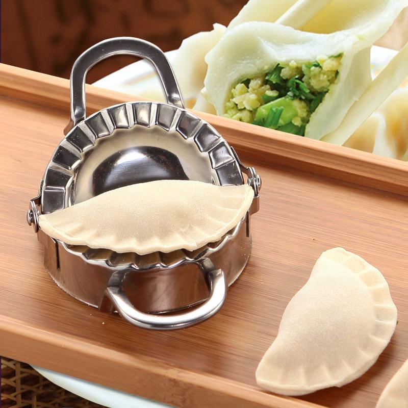 Dumpling Mold Maker | Hinged Press With Fluted Edge