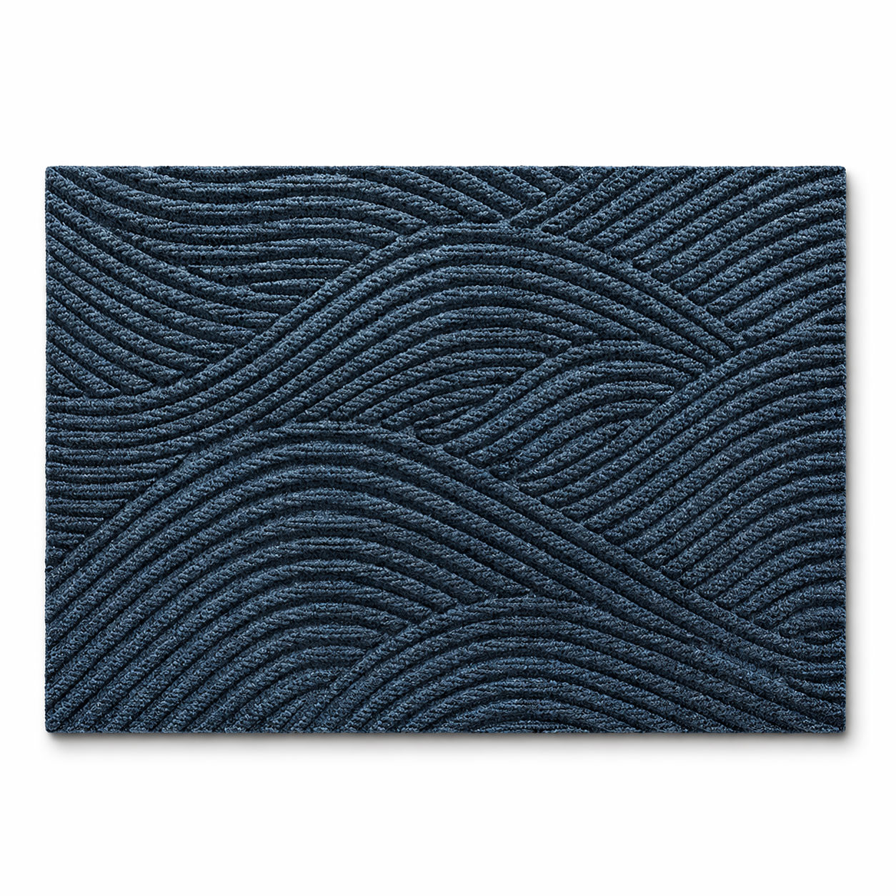 Durable Non-Slip Door Mat | Green Geometric Textured Entry Mat